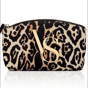 Victoria's Secret cheetah make up bag